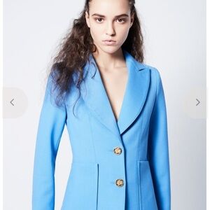Smythe Blue Women's Blazer with gold buttons